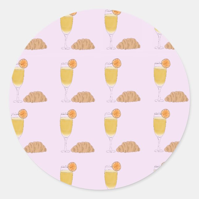 Mimosa and Brunch Sticker (Front)