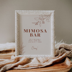 Mimosa Bar Wedding Sign 