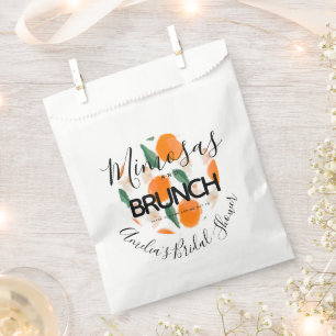Mimosa Brunch Hand Drawn  Bridal Shower     Favour Bag