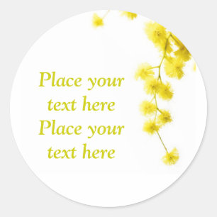 Mimosa Classic Round Sticker