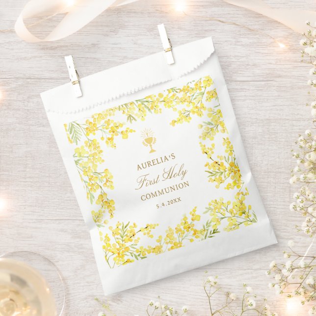 Mimosa First Communion Favour Bag (Clipped)
