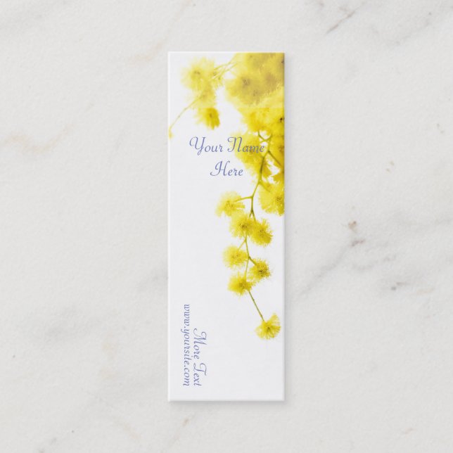 Mimosa Mini Business Card (Front)