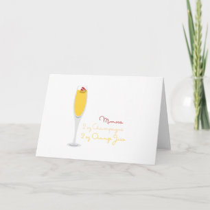 Mimosa Recipe Card