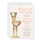 Mimosas Matrimony Bridal Shower Invitation