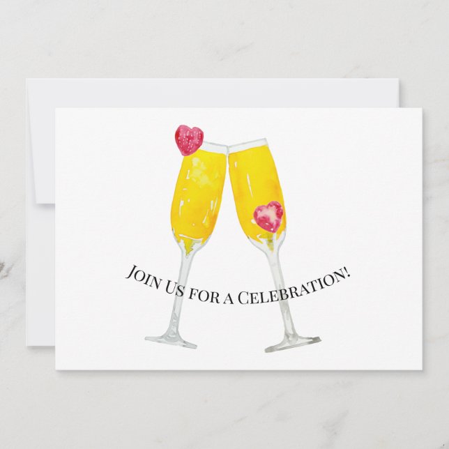 Mimosas Personalized Invitation (Front)