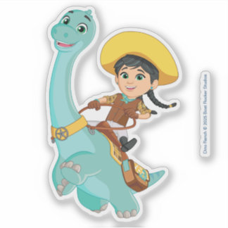 Min & Clover | Happy Cowgirl & Brontosaurus Ride