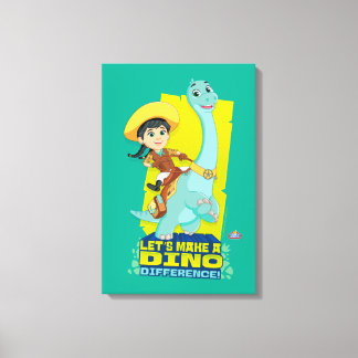 Min & Clover | Making a Dino Difference Canvas Print