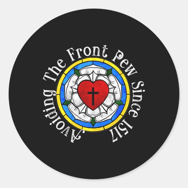 Min Luther Rose 1517 For Lutheran Youth Classic Round Sticker (Front)