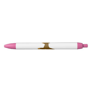 min pin chocolate and tan silo black ink pen