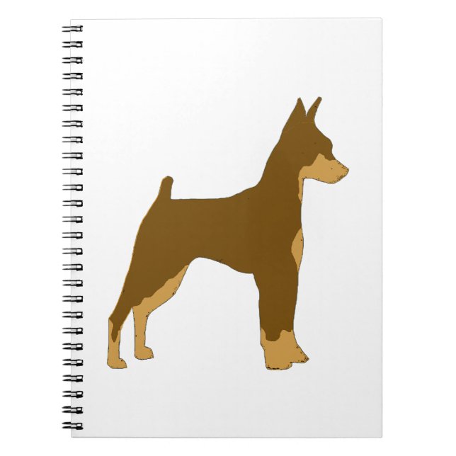 min pin chocolate and tan silo notebook (Front)