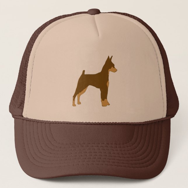min pin chocolate and tan silo trucker hat (Front)