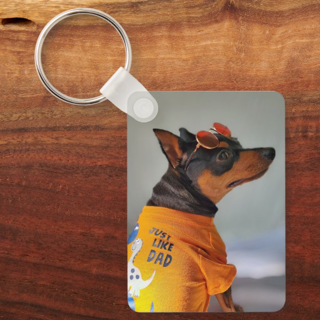  Min Pin Dad Keychain (Front)
