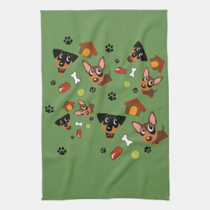 Min Pin Everywhere Miniature Pinscher Towel
