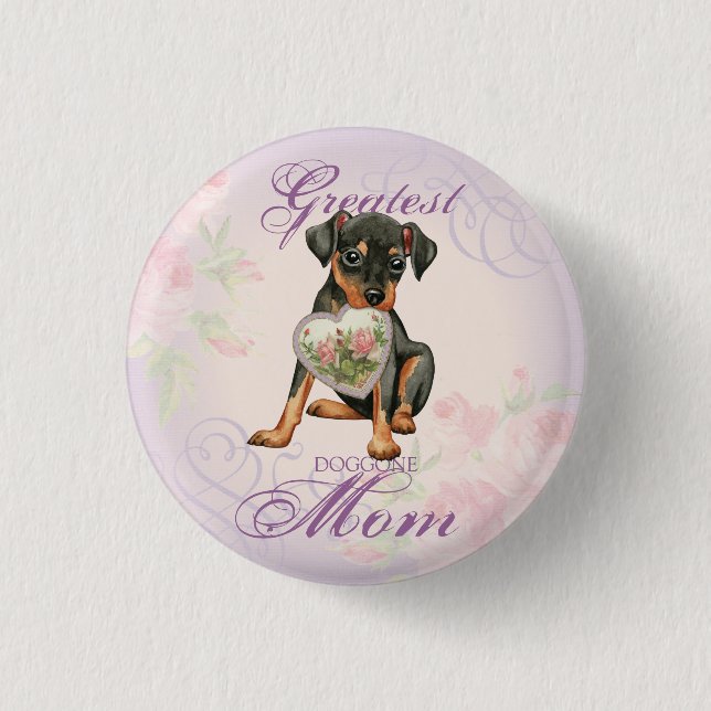 Min Pin Heart Mom (Front)