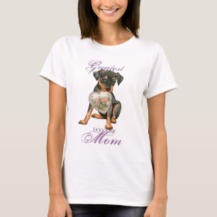 Min Pin Heart Mom T-Shirt