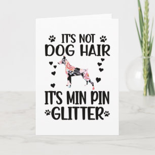 Min Pin Lover Dog Owner Miniature Pinscher Mom Card