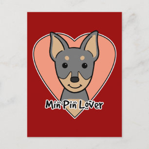 Min Pin Lover Postcard