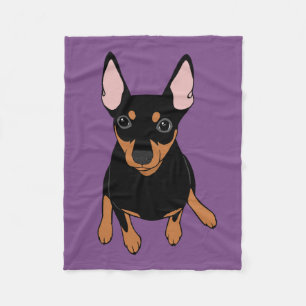Min Pin Miniature Pinscher Blanket