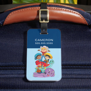 Min with Dino Ranch Friends Luggage Tag