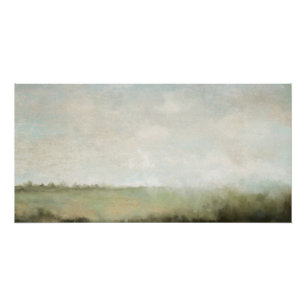 Minamalist Green Abstract Landscape Poster