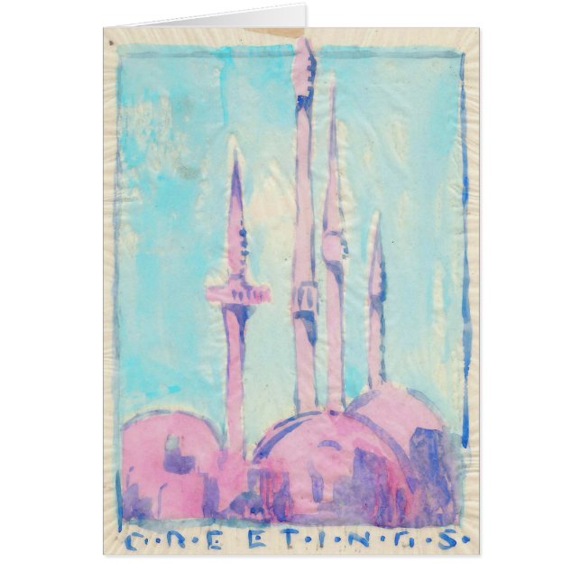 Minarets, the Colour Overlay Tissue (Front)