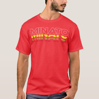 Minato First Name Funny Vintage Sunset Minato retr T-Shirt