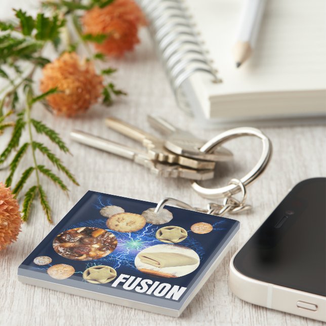 Mince Pie Fusion Keychain (Front Right)