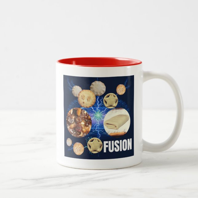 Mince Pie Fusion Two-Tone Coffee Mug (Right)