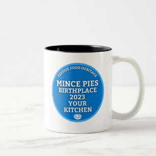 Mince Pies Birthplace - Blue Plaque Two-Tone Coffee Mug