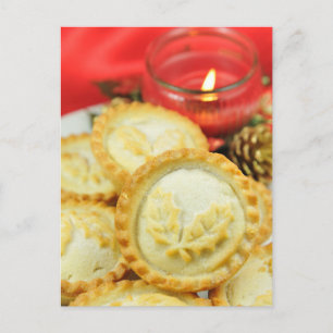 Mince pies for Christmas Holiday Postcard