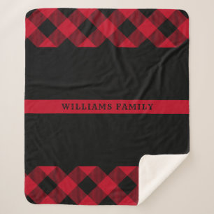 Mince Red Line Pompier Buffalo Plaid Monogramme