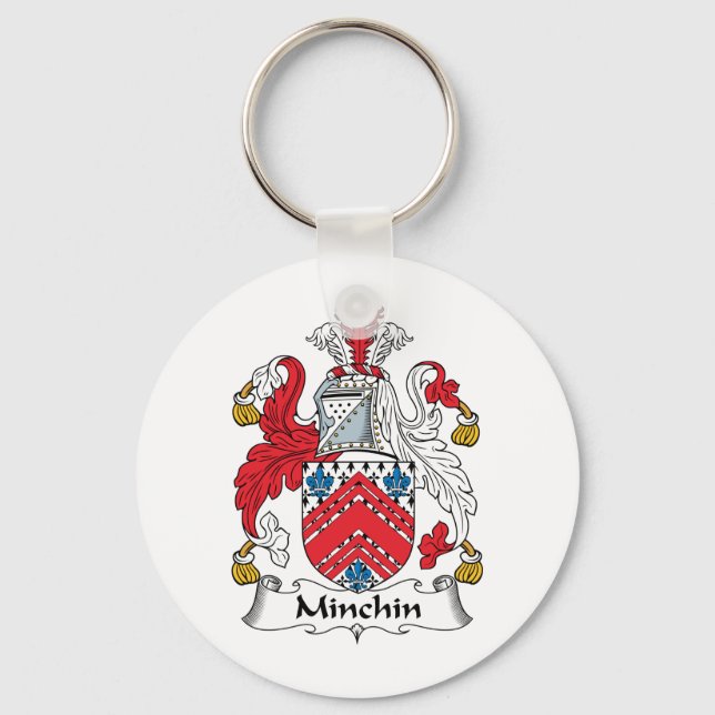 Minchin Family Crest Keychain (Front)