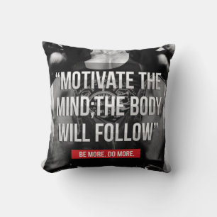Mind and Body - Workout Motivational Throw Pillow