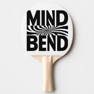 Mind Bend Optical Illusion Bold Black and White Ping Pong Paddle