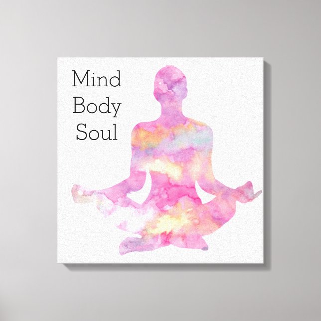 Mind Body Soul Canvas Print (Front)