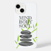 Mind body soul Zen pebble stones stack cool