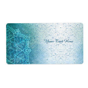 Mind Body Spirit Mandala Stationary Label