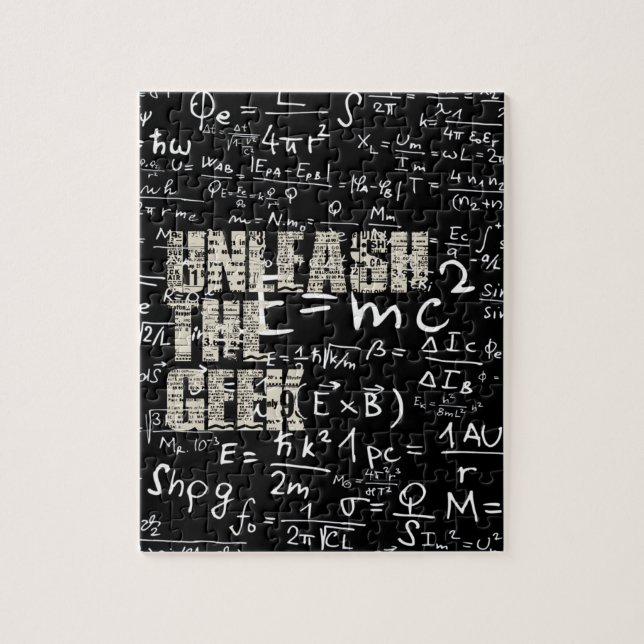 Mind-boggling Unleash the Geek Puzzle (Vertical)