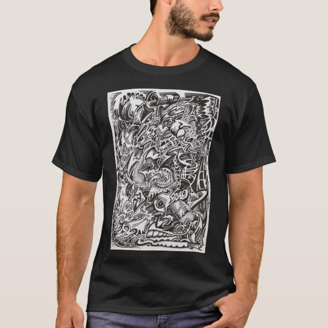 Mind Cascade drawing T-Shirt (Front)