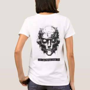 Mind Control Cyberpunk Black Print Front & Back T-Shirt