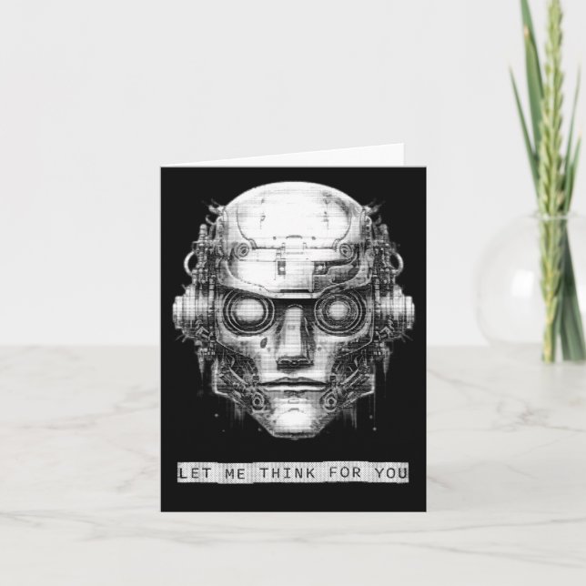 Mind Control Cyberpunk Robot Card (Front)