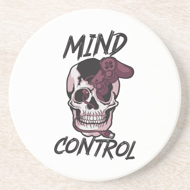 Mind control gaming design coaster (Front)