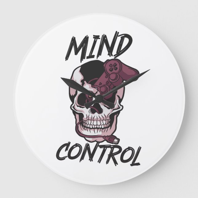 Mind control gaming design large clock (Front)