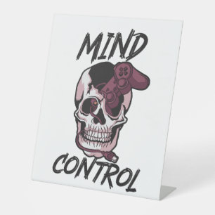 Mind control gaming design pedestal sign