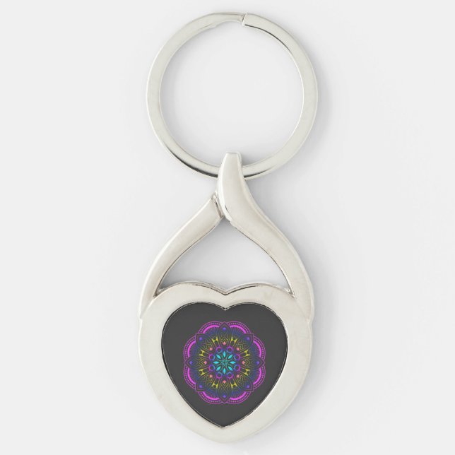 Mind fresh Mandala Design  Keychain (Front)
