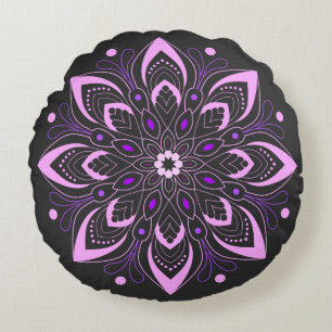 Mind fresh Mandala Design Round Pillow