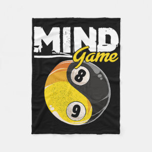 Mind Game Billiards Snooker Cue Stick Pool Billiar Fleece Blanket