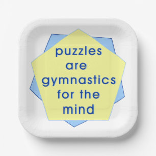 Mind Gymnastics Paper Plate