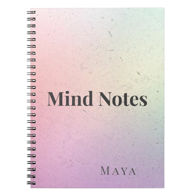 Mind Notes Minimal Notebook (Front)