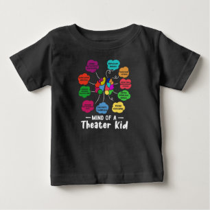 Mind of A Theater Kid Funny Musical Theater Actor Baby T-Shirt